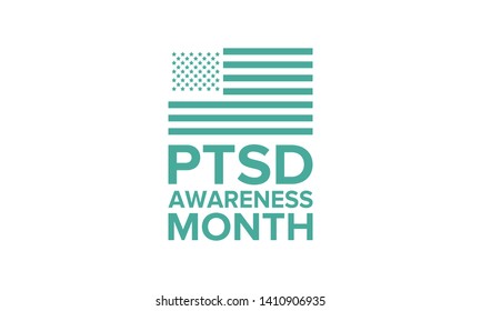 Ptsd Awareness Month June Post Traumatic Stock Vector (Royalty Free ...