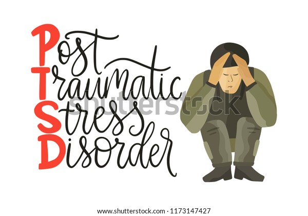 Ptsd Post Traumatic Stress Disorder Vector Stock Vector (Royalty Free ...