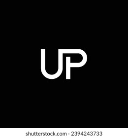 PU or UP abstract outstanding professional business awesome artistic branding company different colors illustration logo. Awesome letter design.