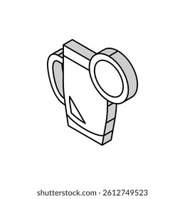 pu erh tea isometric icon vector. pu erh tea sign. isolated symbol illustration