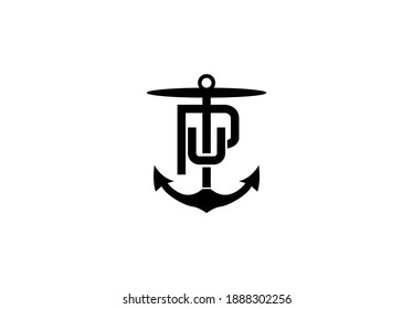 PU Linked Anchor Logo Design