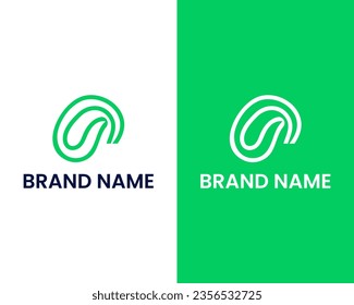 PU minimalist logo design concept vector template
