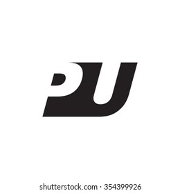 Du Negative Space Letter Logo Stock Vector (Royalty Free) 354399878