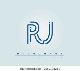 PU Technology Letter Logo Template. This tech letter logo is a graphic mark that uses letters to represent a technology company.