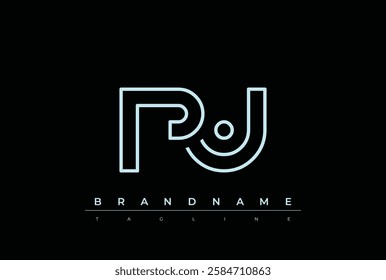 PU Technology Letter Logo Template. This tech letter logo is a graphic mark that uses letters to represent a technology company.