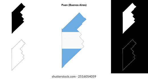 Conjunto de mapas de Puan department (Buenos Aires)