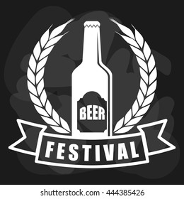 Pub beer and alcohol advert design, vector illustration eps10