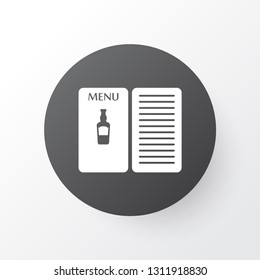 Pub book icon symbol. Premium quality isolated drink menu element in trendy style.