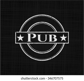 Pub chalk emblem