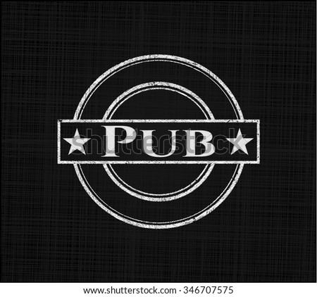 Pub chalk emblem
