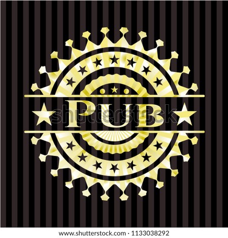 Pub gold emblem
