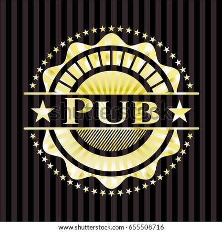 Pub gold emblem