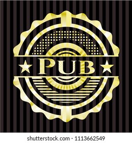  Pub gold shiny emblem