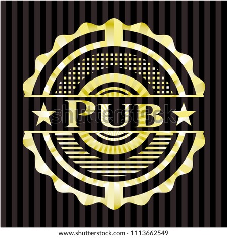  Pub gold shiny emblem