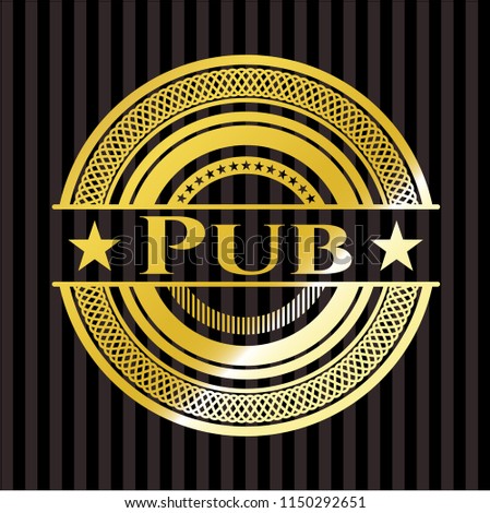 Pub gold shiny emblem