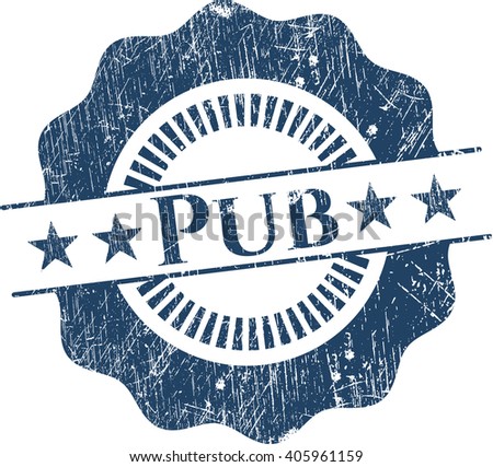 Pub grunge style stamp