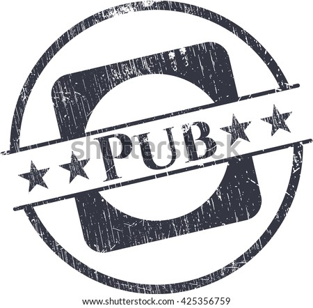 Pub grunge style stamp