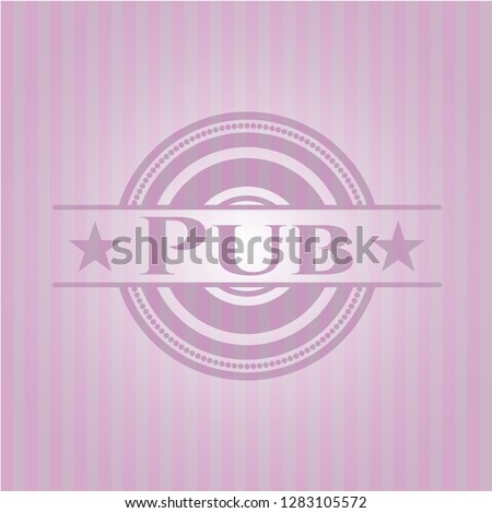 Pub pink emblem