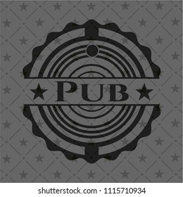 Pub realistic black emblem
