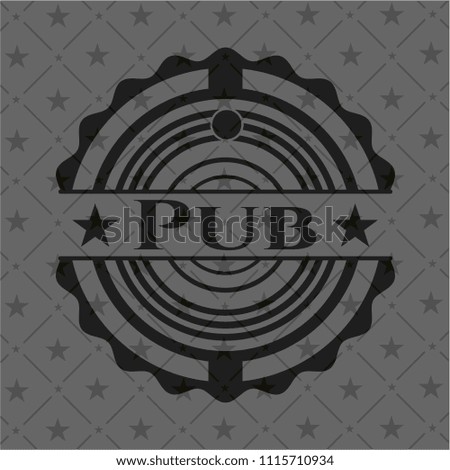 Pub realistic black emblem