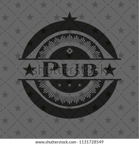 Pub realistic black emblem