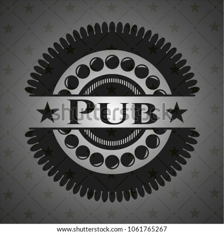 Pub retro style black emblem