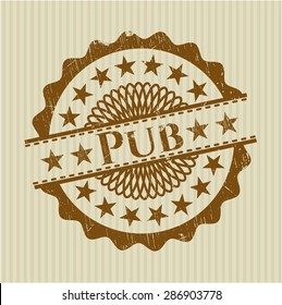 Pub rubber grunge seal