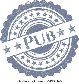 Pub rubber grunge seal