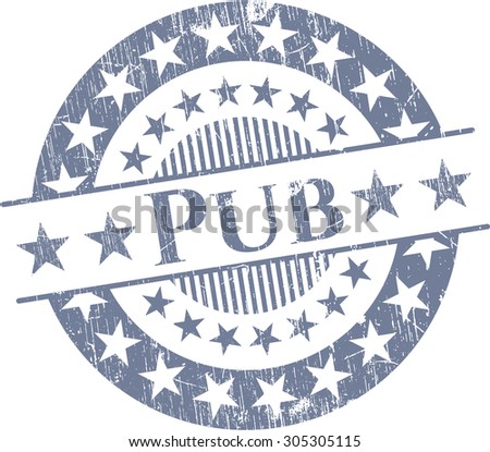 Pub rubber grunge seal