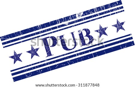 Pub rubber grunge seal