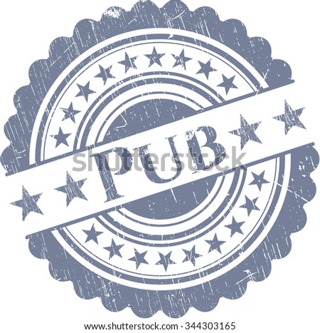 Pub rubber grunge seal
