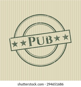 Sello de goma de pub