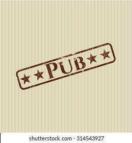 Sello de goma de pub