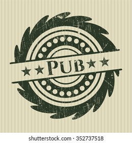 Sello de goma de pub