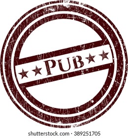 Pub rubber grunge texture seal