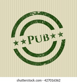 Pub rubber grunge texture seal