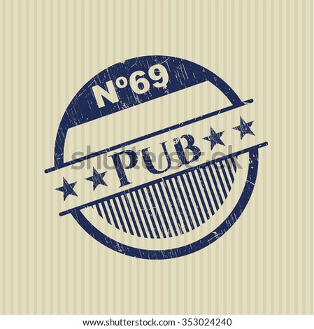 Pub rubber grunge texture seal