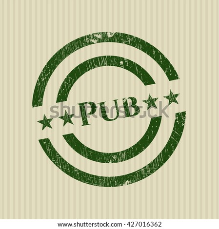 Pub rubber grunge texture seal