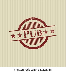 Sello de goma de pub