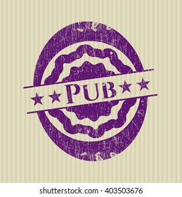 Pub mit Gummidichtung Textur