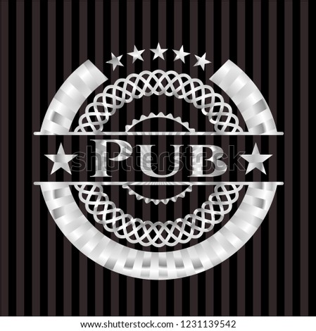 Pub silver badge or emblem