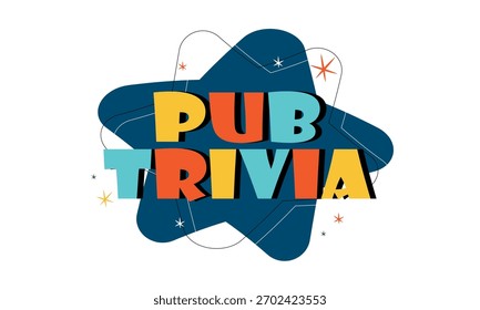 Pub Trivia sobre fondo blanco