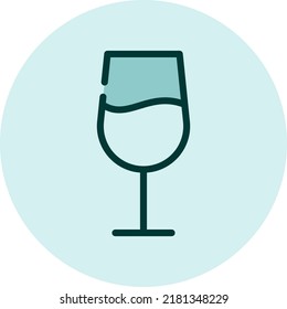 Vidrio pub, ilustración, vector sobre fondo blanco.