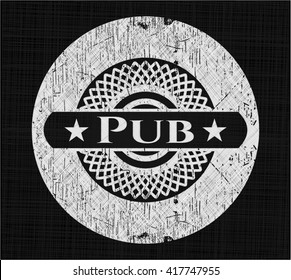 Pub written on a blackboard