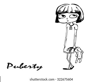 puberty, girl