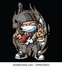 PUBG Artwork illustration vector mobile gaming esport