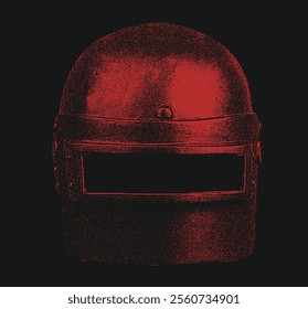 Pubg Mobile Helmet Illustration Black white