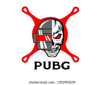 Pubg Playerunknowns Battlegrounds Game Vector Helmet Stock Vector Royalty Free