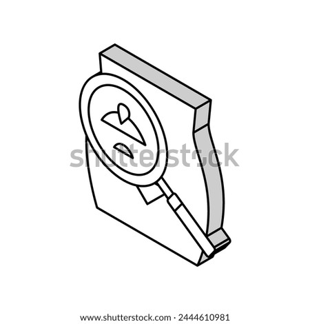 pubic hair isometric icon vector. pubic hair sign. isolated symbol illustration