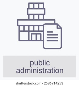 Public Administration Element For Design Graphic